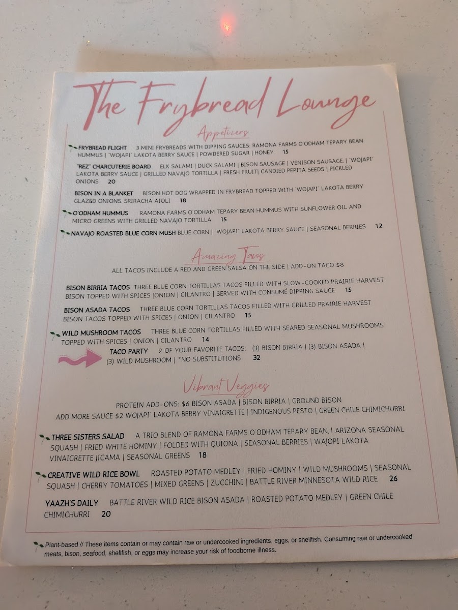 Menu The Frybread Lounge-4